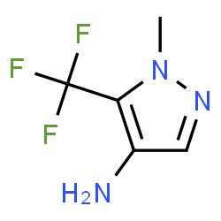 ChemSpider 2D Image | 1-Methyl-5-(trifluoromethyl)-1H-pyrazol-4-amine | C5H6F3N3