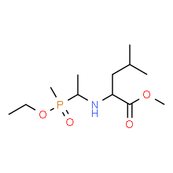 ChemSpider 2D Image | Methyl N-{1-[ethoxy(methyl)phosphoryl]ethyl}leucinate | C12H26NO4P