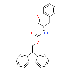 ChemSpider 2D Image | 9H-Fluoren-9-ylmethyl N-[(1S)-1-formyl-2-phenylethyl]carbamate | C24H21NO3