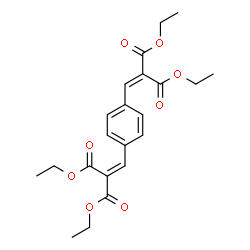 ChemSpider 2D Image | Tetraethyl 2,2'-(1,4-phenylenedimethylylidene)dimalonate | C22H26O8