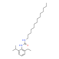 ChemSpider 2D Image | 1-(2-Ethyl-6-isopropylphenyl)-3-tetradecylurea | C26H46N2O