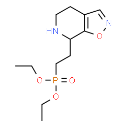 ChemSpider 2D Image | Diethyl [2-(4,5,6,7-tetrahydro[1,2]oxazolo[5,4-c]pyridin-7-yl)ethyl]phosphonate | C12H21N2O4P