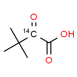 ChemSpider 2D Image | 3,3-Dimethyl-2-oxo(2-~14~C)butanoic acid | C514CH10O3