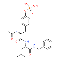 ChemSpider 2D Image | N-Acetyl-O-phosphono-L-tyrosyl-N-benzyl-L-leucinamide | C24H32N3O7P