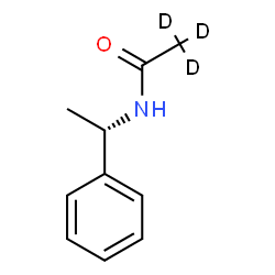 ChemSpider 2D Image | N-[(1S)-1-Phenylethyl](~2~H_3_)acetamide | C10H10D3NO