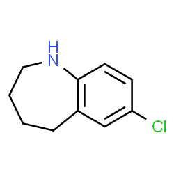 ChemSpider 2D Image | 7-Chloro-2,3,4,5-tetrahydro-1H-1-benzazepine | C10H12ClN