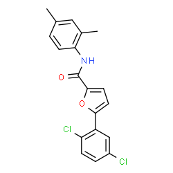 ChemSpider 2D Image | 5-(2,5-Dichlorophenyl)-N-(2,4-dimethylphenyl)-2-furamide | C19H15Cl2NO2