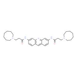 ChemSpider 2D Image | N,N'-3,6-Acridinediylbis[3-(1-azocanyl)propanamide] | C33H45N5O2