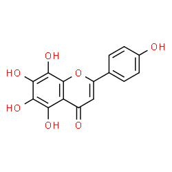 ChemSpider 2D Image | 5,6,7,8,4'-Pentahydroxyflavone | C15H10O7