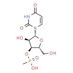 ChemSpider 2D Image | 3'-O-[Hydroxy(methyl)phosphoryl]uridine | C10H15N2O8P