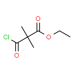 ChemSpider 2D Image | Ethyl 3-chloro-2,2-dimethyl-3-oxopropanoate | C7H11ClO3
