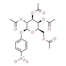 ChemSpider 2D Image | p-Nitrophenyl 2,3,4,6-Tetra-O-acetyl-Î²-D-galactopyranoside | C20H23NO12