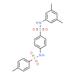 ChemSpider 2D Image | N-{4-[(3,5-Dimethylphenyl)sulfamoyl]phenyl}-4-methylbenzenesulfonamide | C21H22N2O4S2