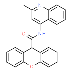 ChemSpider 2D Image | N-(2-Methyl-4-quinolinyl)-9H-xanthene-9-carboxamide | C24H18N2O2