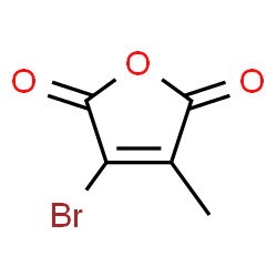 ChemSpider 2D Image | 3-Bromo-4-methyl-2,5-furandione | C5H3BrO3