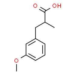 ChemSpider 2D Image | 3-(3-Methoxyphenyl)-2-methylpropanoic acid | C11H14O3