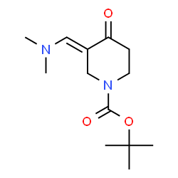 ChemSpider 2D Image | 2-Methyl-2-propanyl (3E)-3-[(dimethylamino)methylene]-4-oxo-1-piperidinecarboxylate | C13H22N2O3
