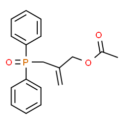 ChemSpider 2D Image | 2-[(Diphenylphosphoryl)methyl]-2-propen-1-yl acetate | C18H19O3P