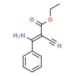 ChemSpider 2D Image | Ethyl (2Z)-3-amino-2-cyano-3-phenylacrylate | C12H12N2O2
