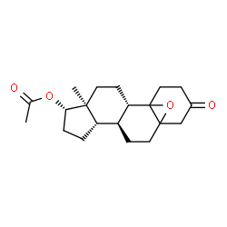 ChemSpider 2D Image | (5alpha,17beta)-3-Oxo-5,10-epoxyestran-17-yl acetate | C20H28O4