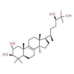 ChemSpider 2D Image | (2alpha,3beta,24R)-Lanost-8-ene-2,3,24,25-tetrol | C30H52O4
