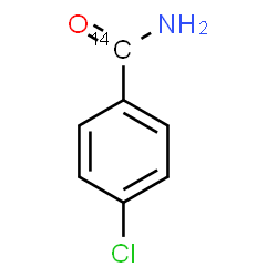 ChemSpider 2D Image | 4-Chloro(carbonyl-~14~C)benzamide | C614CH6ClNO