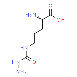 ChemSpider 2D Image | N~5~-(Hydrazinocarbonyl)-L-ornithine | C6H14N4O3