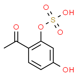 ChemSpider 2D Image | 2-Acetyl-5-hydroxyphenyl hydrogen sulfate | C8H8O6S