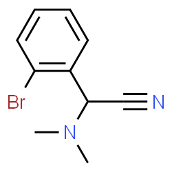 ChemSpider 2D Image | (2-Bromophenyl)(dimethylamino)acetonitrile | C10H11BrN2