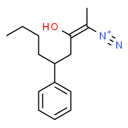 ChemSpider 2D Image | (2E)-3-Hydroxy-5-phenyl-2-nonene-2-diazonium | C15H21N2O