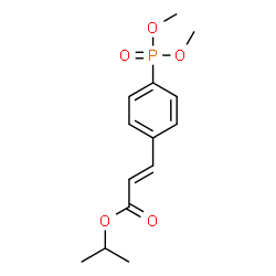 ChemSpider 2D Image | Isopropyl (2E)-3-[4-(dimethoxyphosphoryl)phenyl]acrylate | C14H19O5P