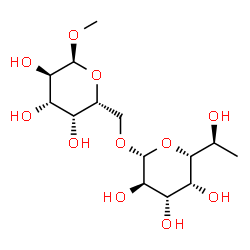 ChemSpider 2D Image | Methyl 6-O-{(5R)-5-[(1S)-1-hydroxyethyl]-alpha-L-arabinopyranosyl}-alpha-D-galactopyranoside | C14H26O11