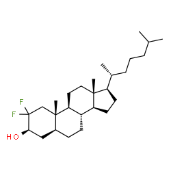 ChemSpider 2D Image | (3beta,5alpha)-2,2-Difluorocholestan-3-ol | C27H46F2O