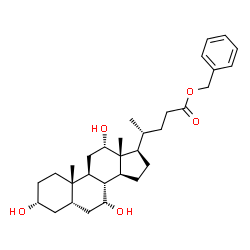 ChemSpider 2D Image | Benzyl (3alpha,5beta,7alpha,12alpha)-3,7,12-trihydroxycholan-24-oate | C31H46O5
