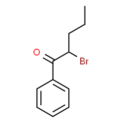 ChemSpider 2D Image | 2-Bromo-1-phenyl-1-pentanone | C11H13BrO