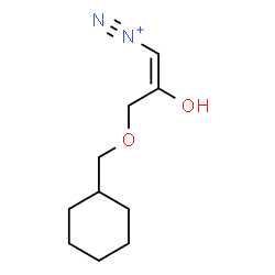 ChemSpider 2D Image | (1E)-3-(Cyclohexylmethoxy)-2-hydroxy-1-propene-1-diazonium | C10H17N2O2