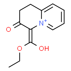 ChemSpider 2D Image | (4E)-4-[Ethoxy(hydroxy)methylene]-3-oxo-1,2,3,4-tetrahydroquinolizinium | C12H14NO3