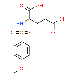 ChemSpider 2D Image | N-[(4-Methoxyphenyl)sulfonyl]-L-glutamic acid | C12H15NO7S