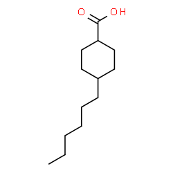 ChemSpider 2D Image | 4-Hexylcyclohexanecarboxylic acid | C13H24O2