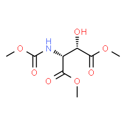 ChemSpider 2D Image | Dimethyl (3S)-3-hydroxy-N-(methoxycarbonyl)-D-aspartate | C8H13NO7