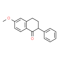 ChemSpider 2D Image | 6-Methoxy-2-Phenyl-Tetralone | C17H16O2