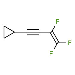 ChemSpider 2D Image | (3,4,4-Trifluoro-3-buten-1-yn-1-yl)cyclopropane | C7H5F3