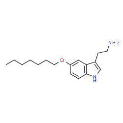 ChemSpider 2D Image | 2-[5-(Heptyloxy)-1H-indol-3-yl]ethanamine | C17H26N2O
