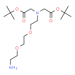 ChemSpider 2D Image | Bis(2-methyl-2-propanyl) 2,2'-({2-[2-(2-aminoethoxy)ethoxy]ethyl}imino)diacetate | C18H36N2O6