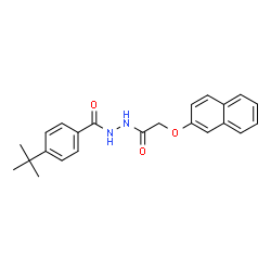ChemSpider 2D Image | 4-tert-butyl-N'-[(2-naphthyloxy)acetyl]benzohydrazide | C23H24N2O3
