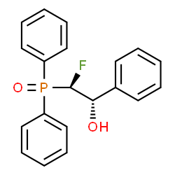 ChemSpider 2D Image | (1S,2R)-2-(Diphenylphosphoryl)-2-fluoro-1-phenylethanol | C20H18FO2P
