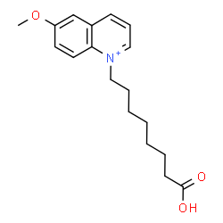 ChemSpider 2D Image | 1-(7-Carboxyheptyl)-6-methoxyquinolinium | C18H24NO3