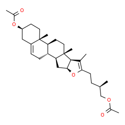 ChemSpider 2D Image | (3beta,25R)-Furosta-5,20(22)-dien-3,26-diyl diacetate | C31H46O5
