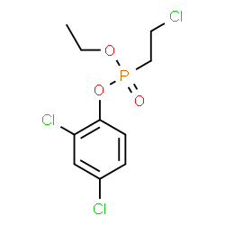 ChemSpider 2D Image | 2,4-Dichlorophenyl ethyl (2-chloroethyl)phosphonate | C10H12Cl3O3P