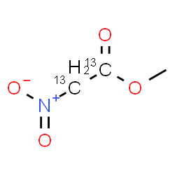 ChemSpider 2D Image | Methyl nitro(~13~C_2_)acetate | C13C2H5NO4